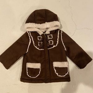 Old navy Sherpa lined toddler jacket, boys 12-18 month